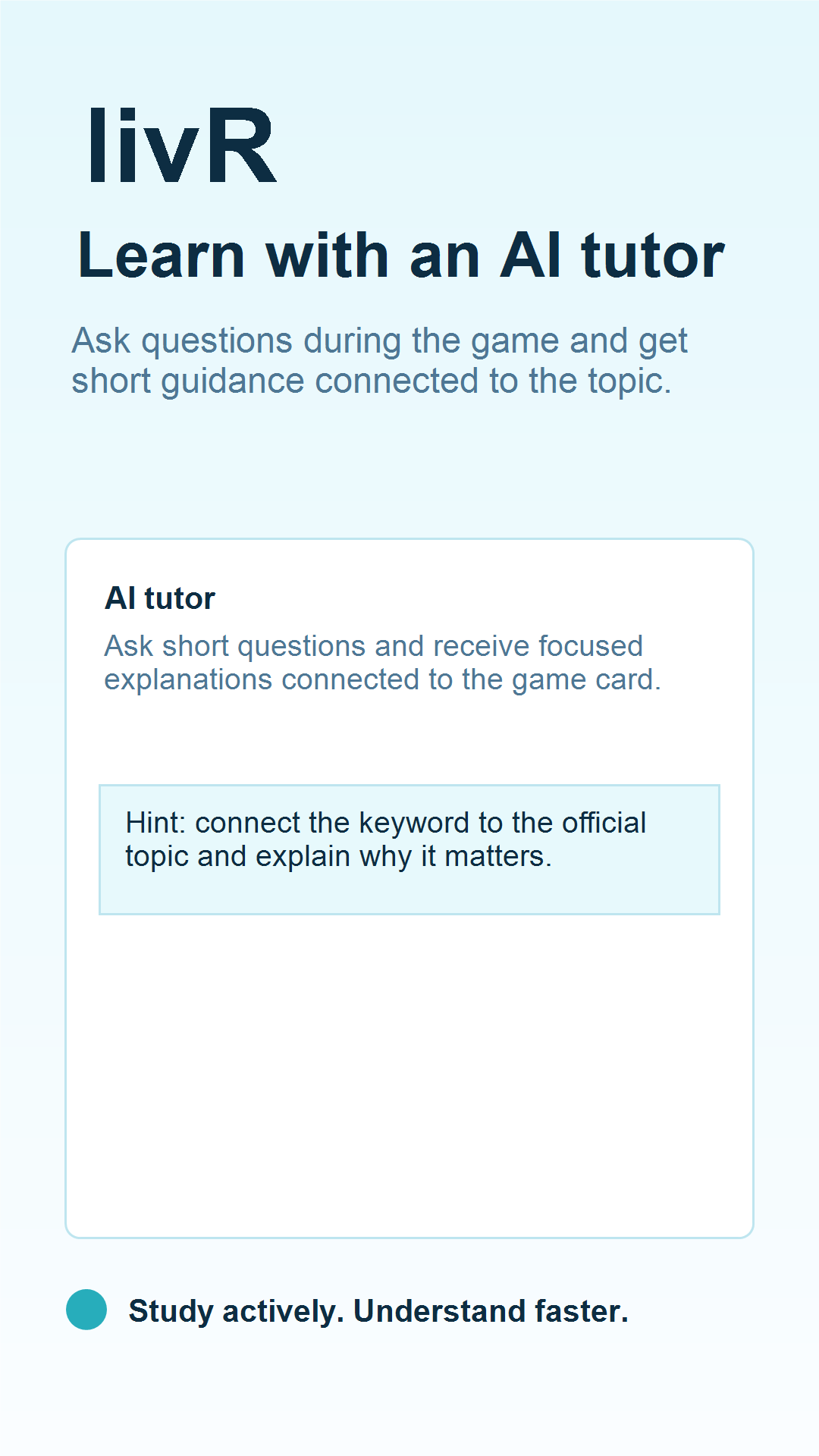livR mobile AI tutor